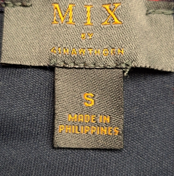 Mix By 42 Hawthorne Kassidy Red & Navy Faux Wrap Dress Size Sp - Picture 12 of 12